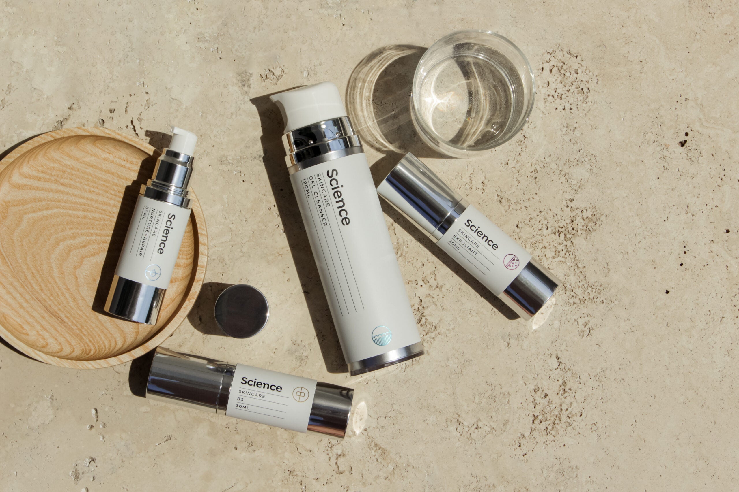 Woman with calm, healthy sensitive skin after using gentle, science-backed skincare products