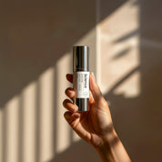 Nurture + Repair Lotion lifestyle image showing soothing emulsion with chamomile, aloe vera, cucumber and watermelon seed oil for calming, hydrating and restoring skin barrier function